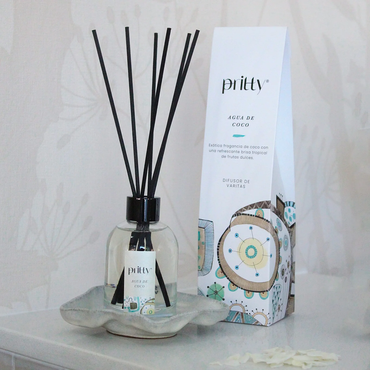 Difusor Varitas Agua de Coco 130ml - Pritty  1