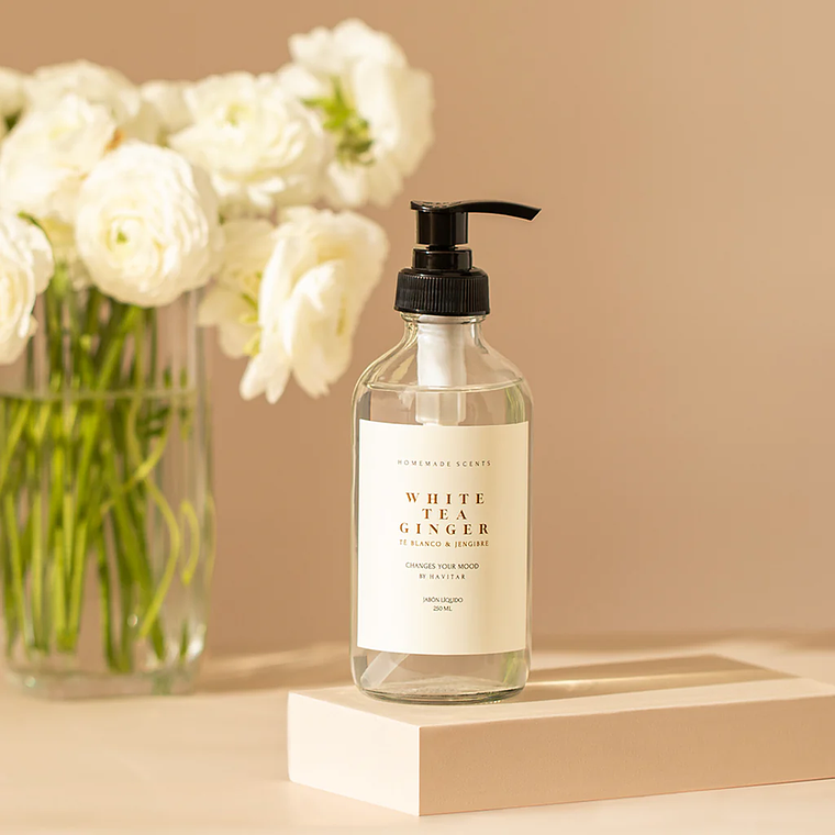 Jabón líquido White Tea Ginger 250ml - Havitar  1