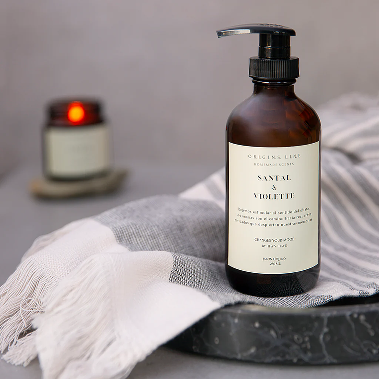 Jabón líquido Santal & Violette 250ml - Havitar  1