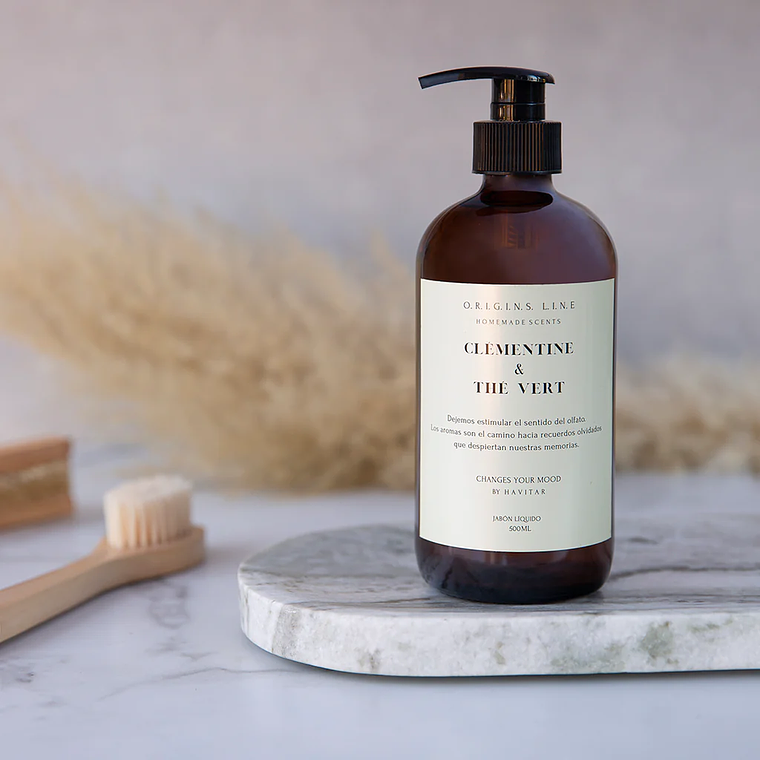 Jabón Líquido Clementine & Thé Vert 500ml - Havitar  1