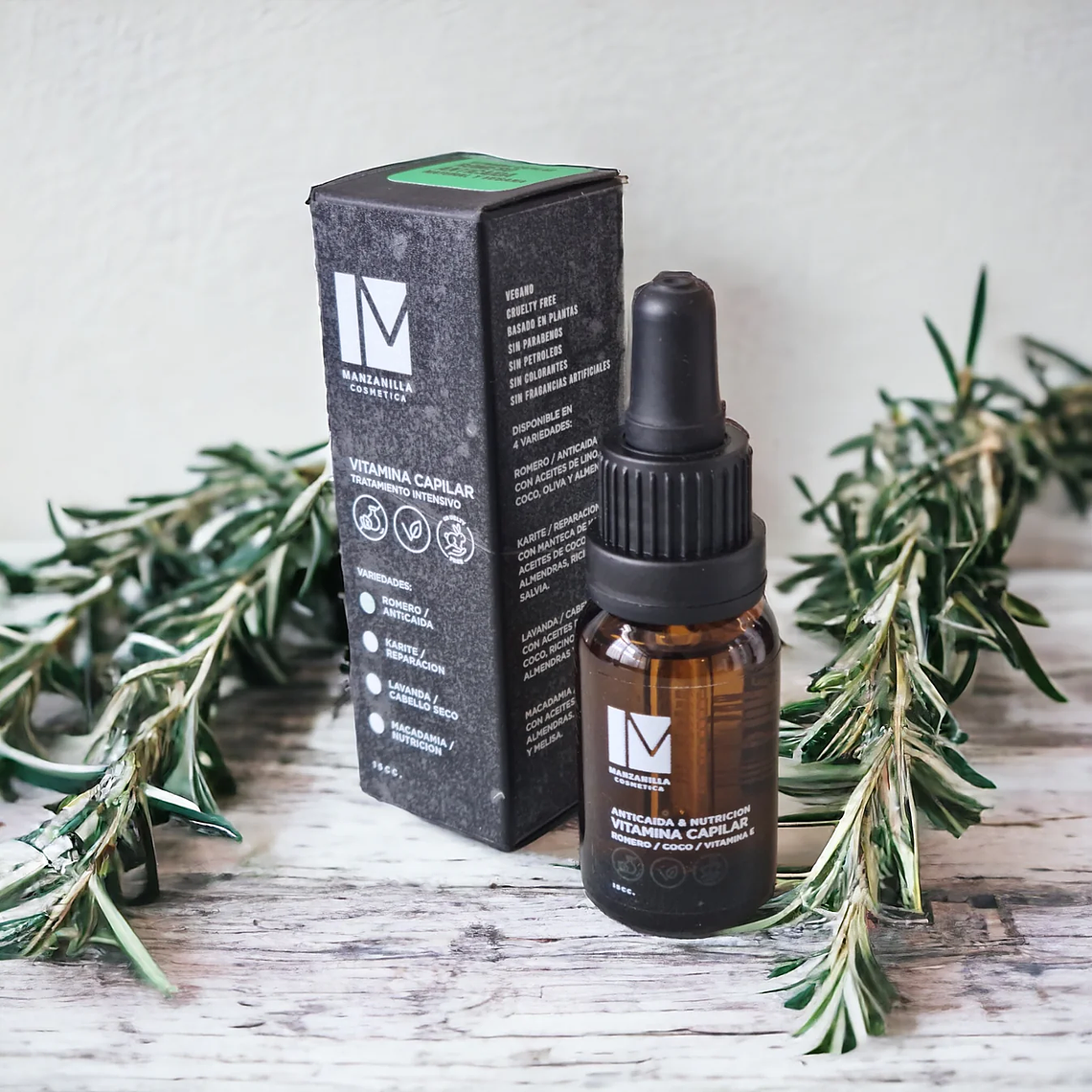 Vitamina Capilar Anticaida Tratamiento Intensivo 15cc - Manzanilla  1