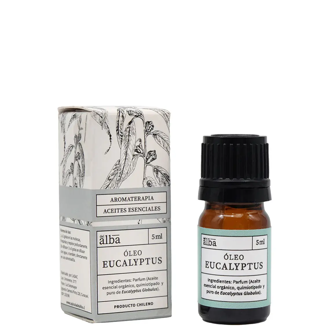 Aceite esencial Eucalyptus 5ml - A. del Alba  1
