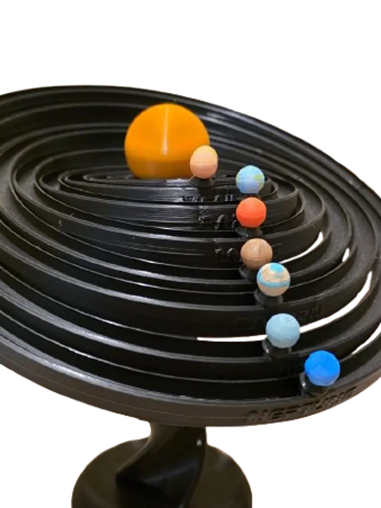 Sistema Solar Giratorio 3D | Decoración Educativa de Escritorio 7