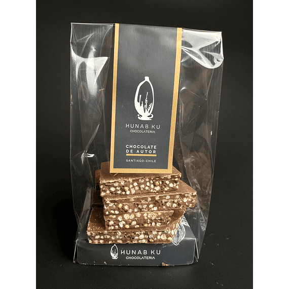 Tabletas de Quinoa pop con Chocolate Leche