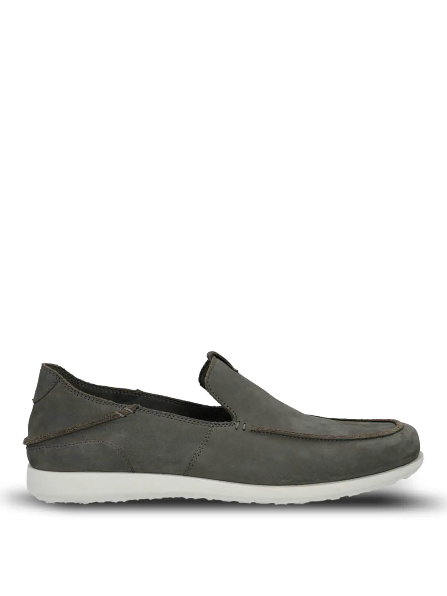 Mocasin Cuero Hombre Welsh Gris 1