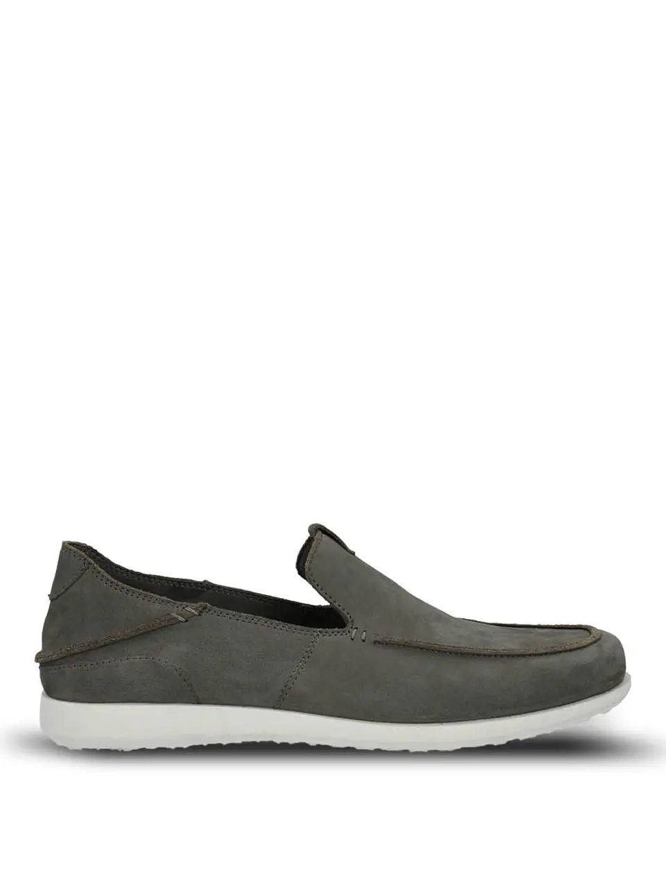 Mocasin Cuero Hombre Welsh Gris 1