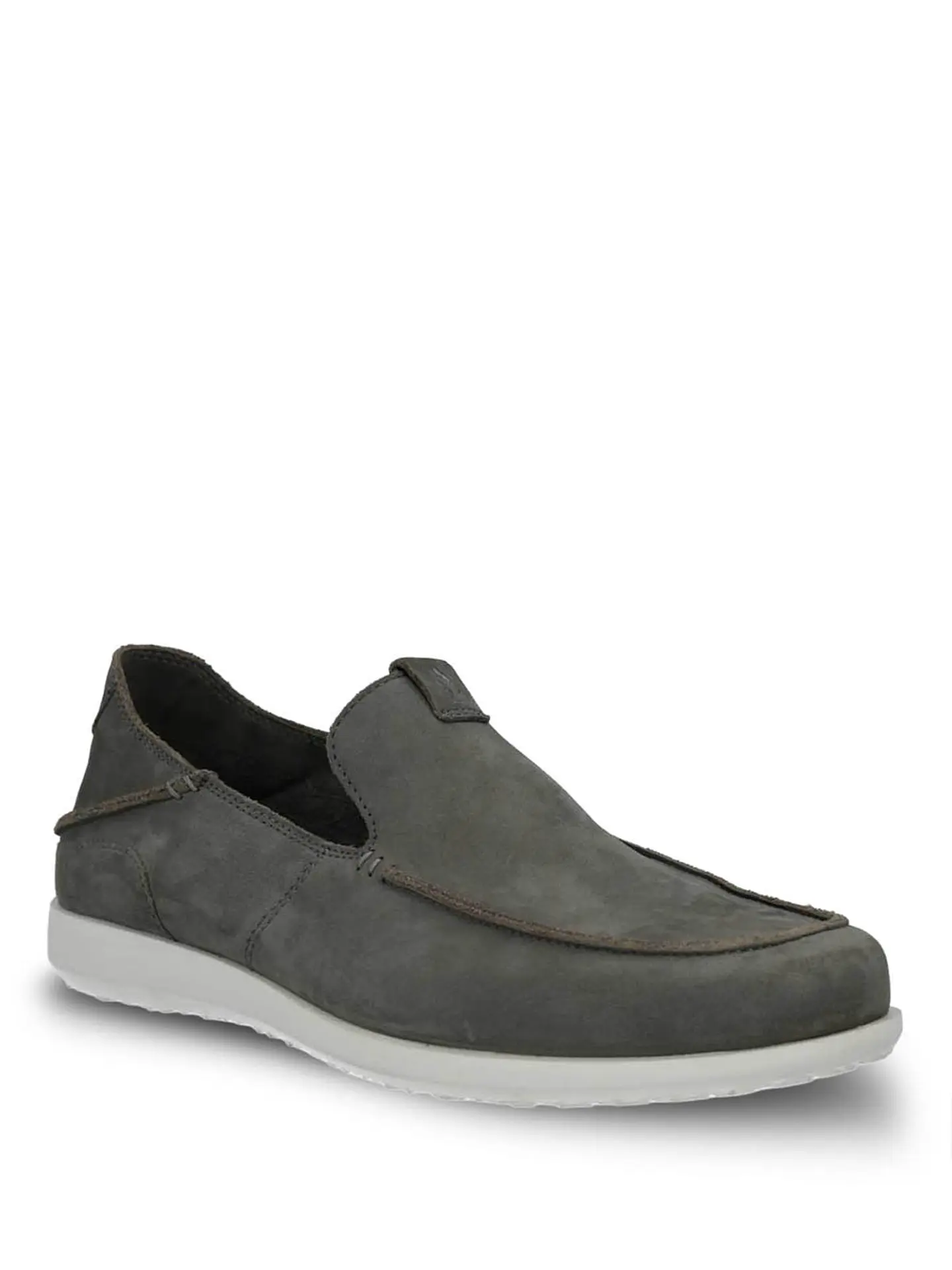 Mocasin Cuero Hombre Welsh Gris 2