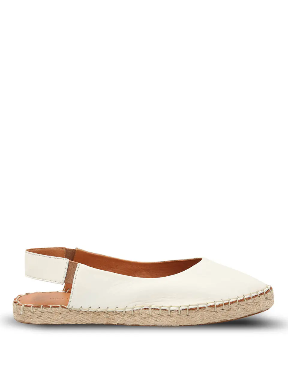 Alpargata Cuero Mujer Teglio Blanco 1