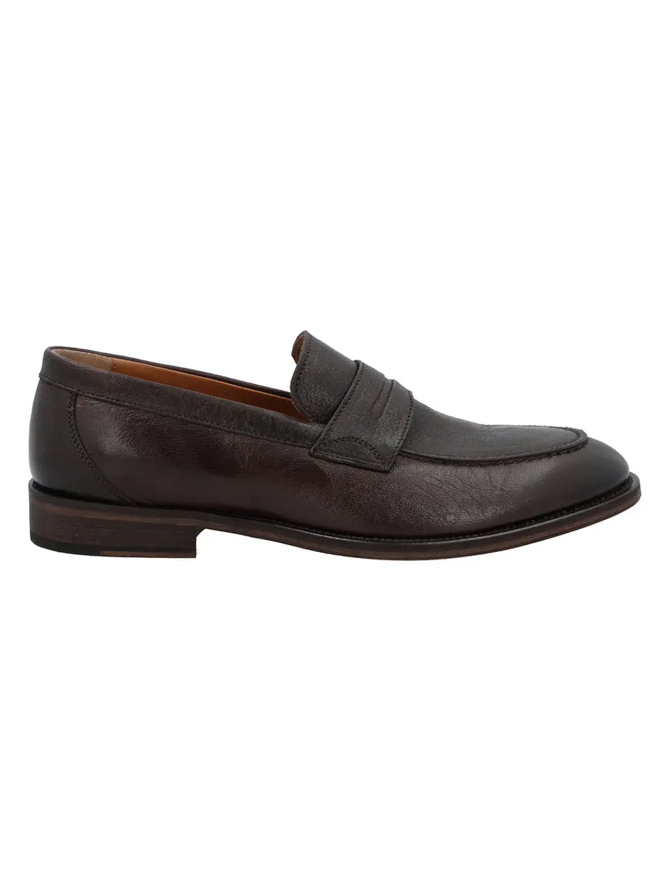 Mocasin Cuero Hombre Tommaso Café 1