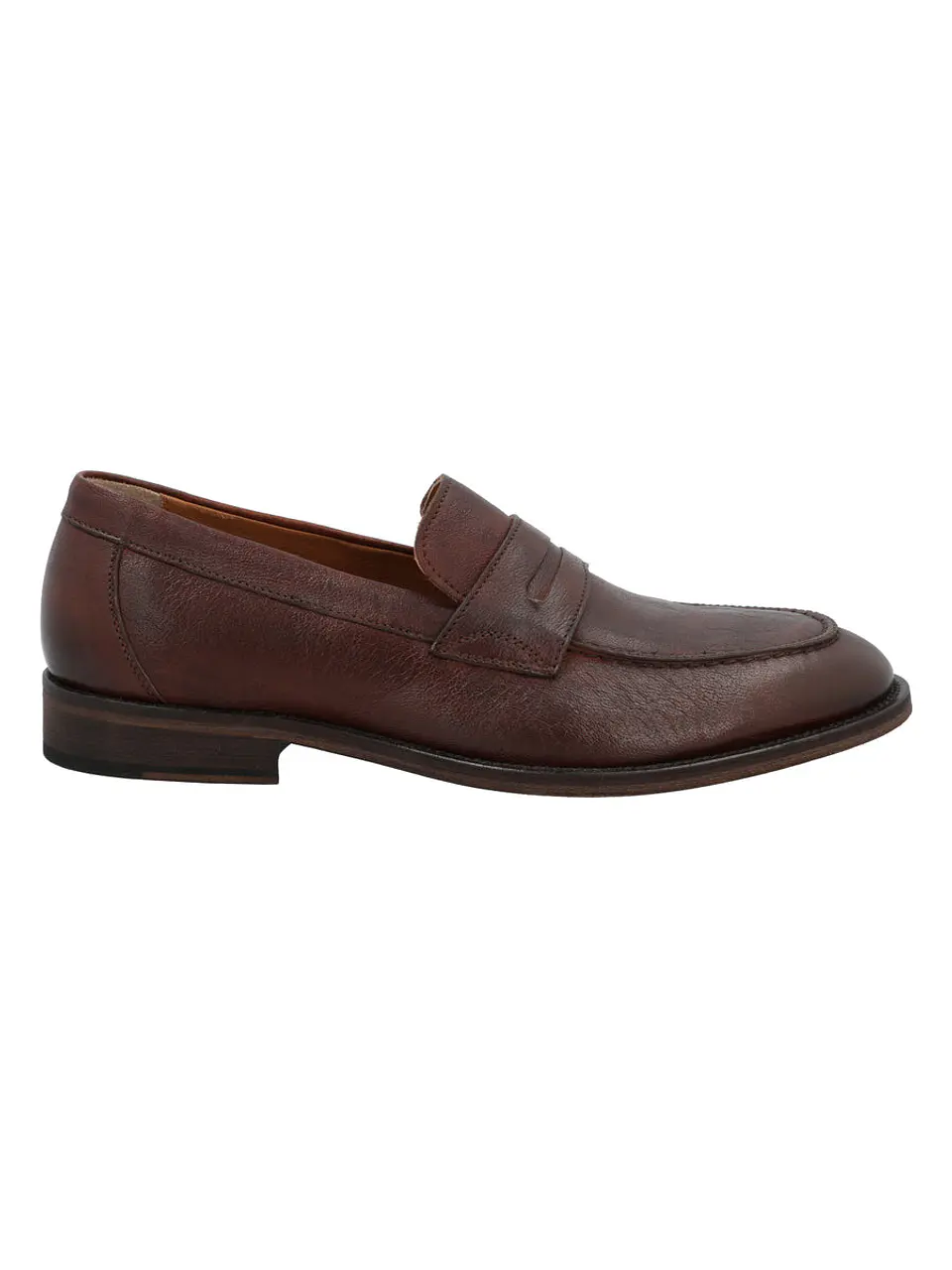 Mocasin Cuero Hombre Tommaso Café 1