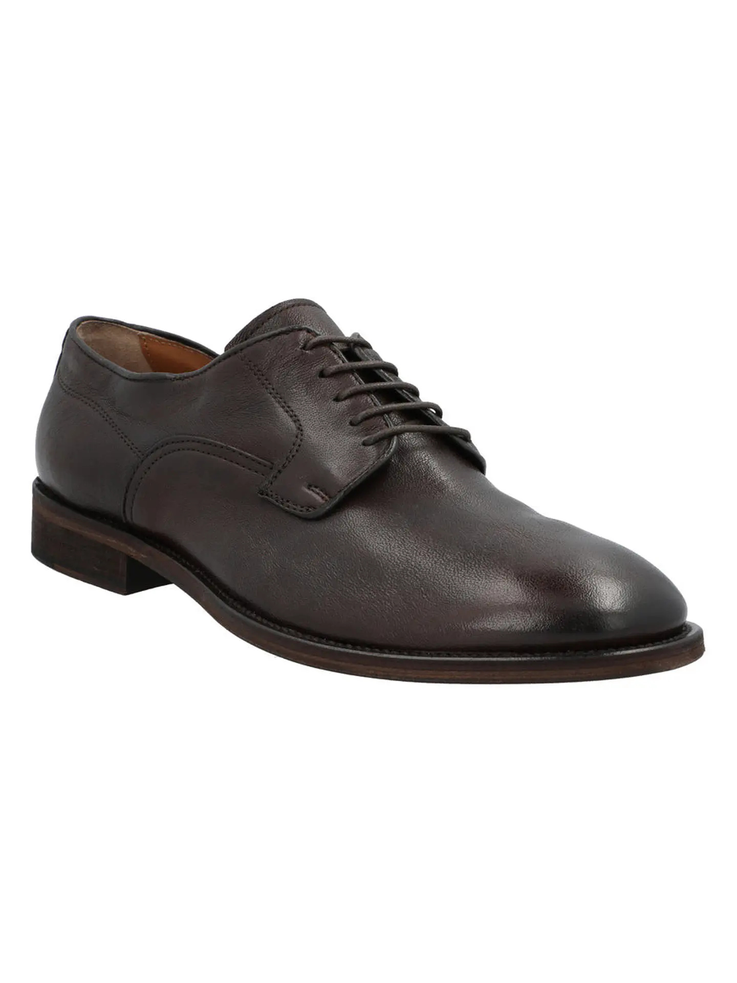 Zapato Cuero Hombre Gabriele Café 2