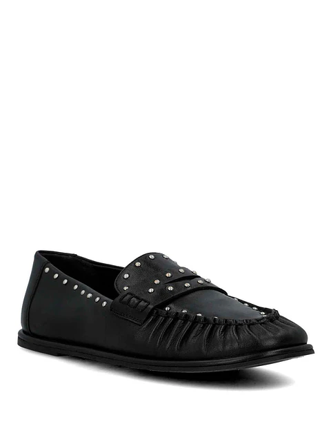 Mocasin Cuero Mujer Ninna Negro