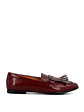 Mocasin Cuero Mujer Taling Burdeo - Miniatura 1