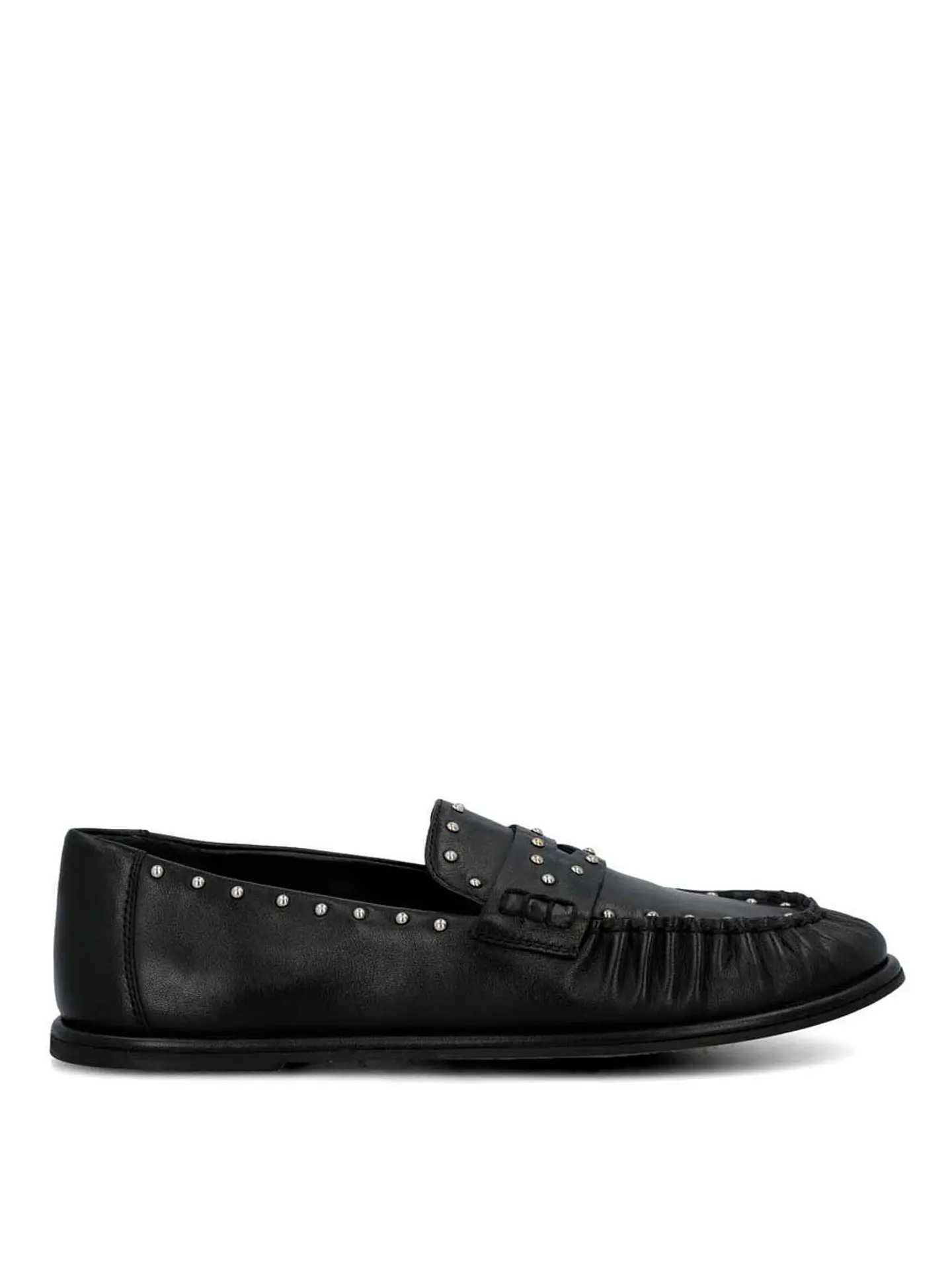 Mocasin Cuero Mujer Ninna Negro 2