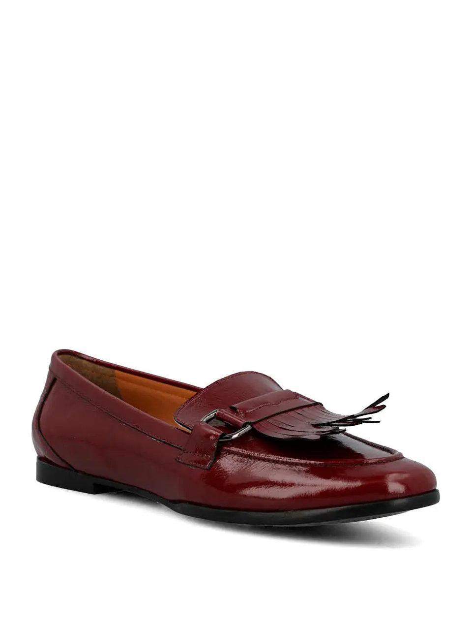Mocasin Cuero Mujer Taling Burdeo 2