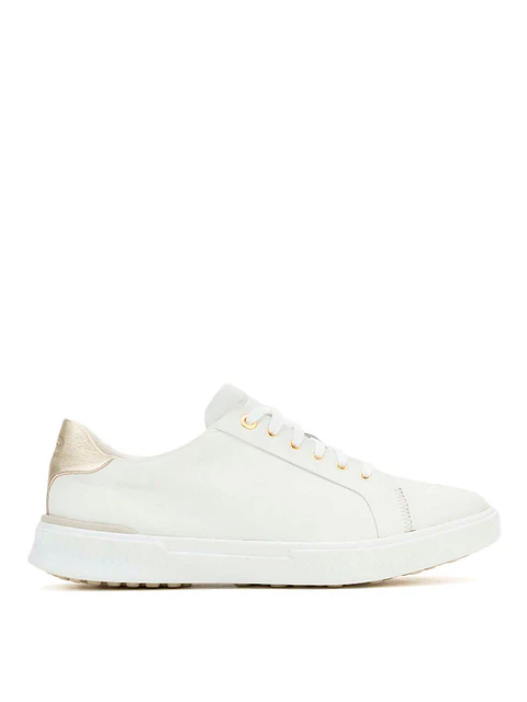 Zapatilla Cuero Mujer Mae Laceup Blanco
