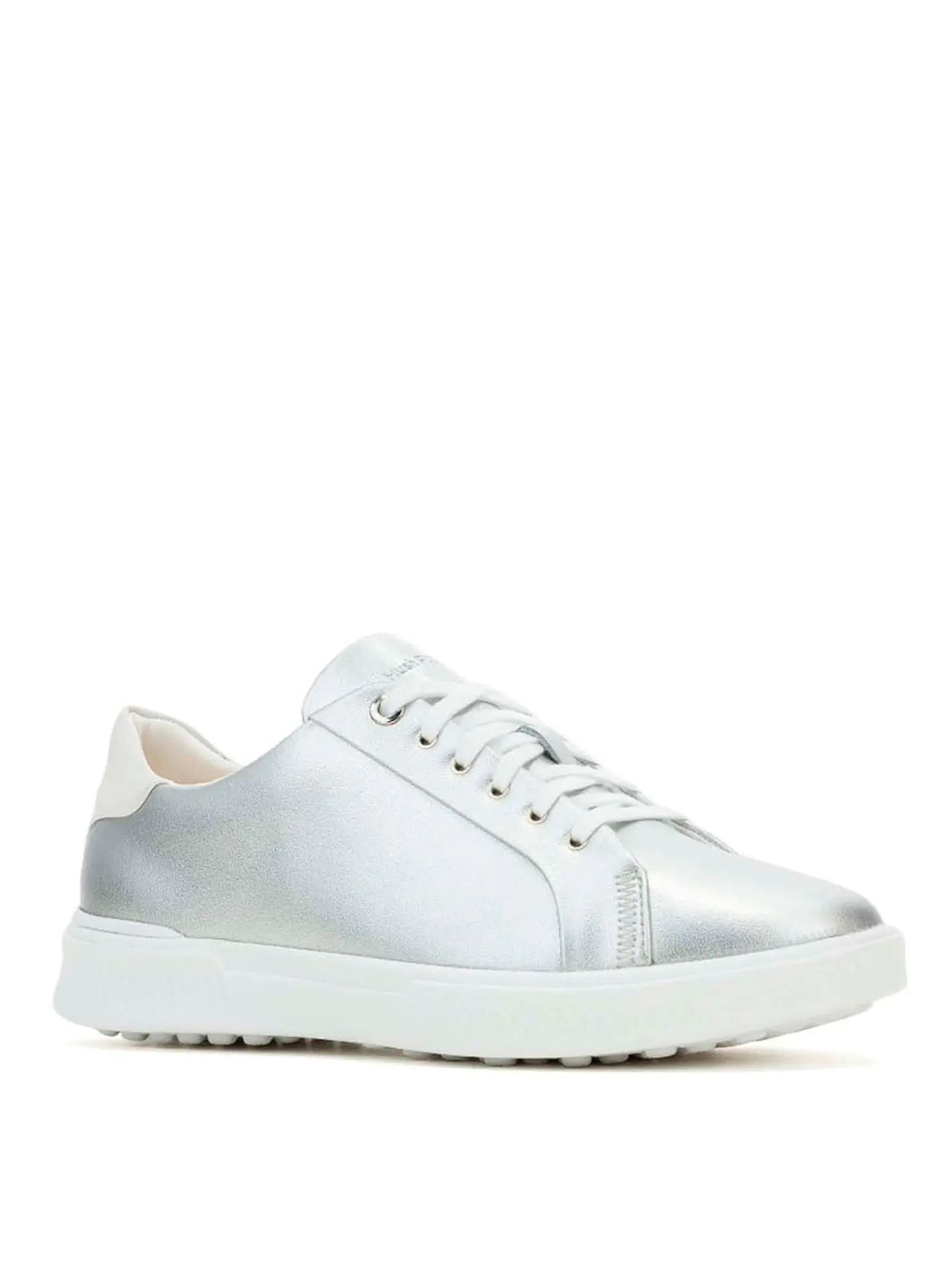 Zapatilla Cuero Mujer Mae Laceup Metalizado 2