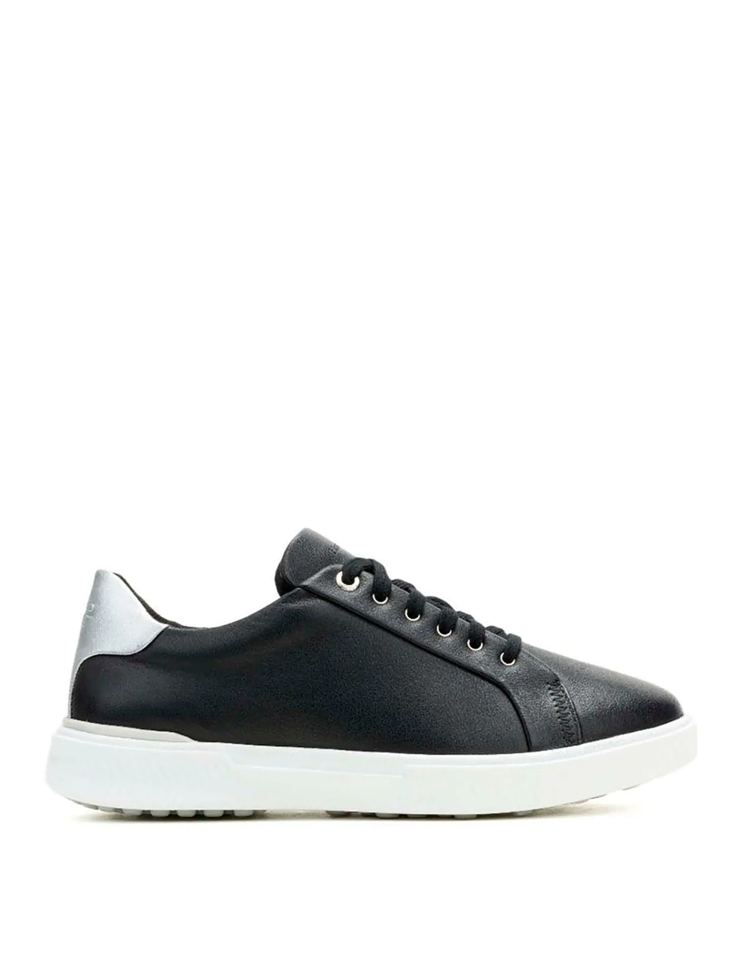 Zapatilla Cuero Mujer Mae Laceup Negra 1
