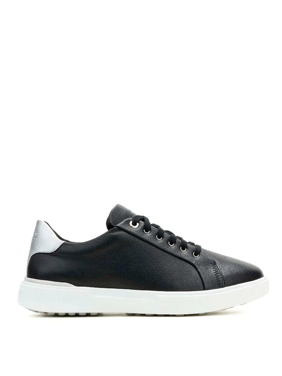 Zapatilla Cuero Mujer Mae Laceup Negra 1