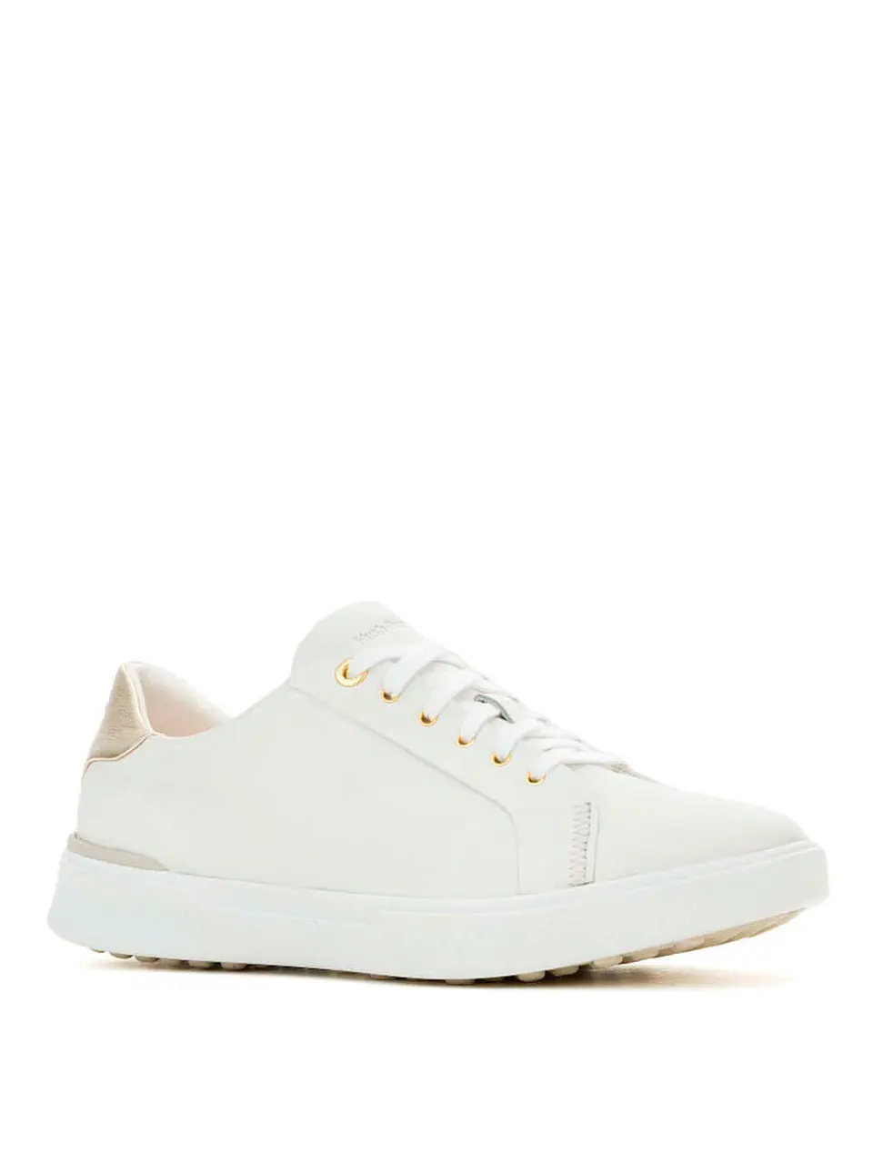 Zapatilla Cuero Mujer Mae Laceup Blanco 2