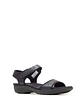 Sandalia Cuero Mujer Dorri Qtr Strap Negro - Miniatura 1