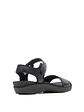 Sandalia Cuero Mujer Dorri Qtr Strap Negro - Miniatura 2