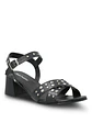 Sandalia Vestir Mujer Cuero Casale Negra - Miniatura 2