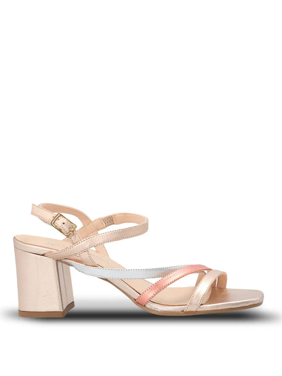 Sandalia Vestir Cuero Mujer Nicolo Rosa 1