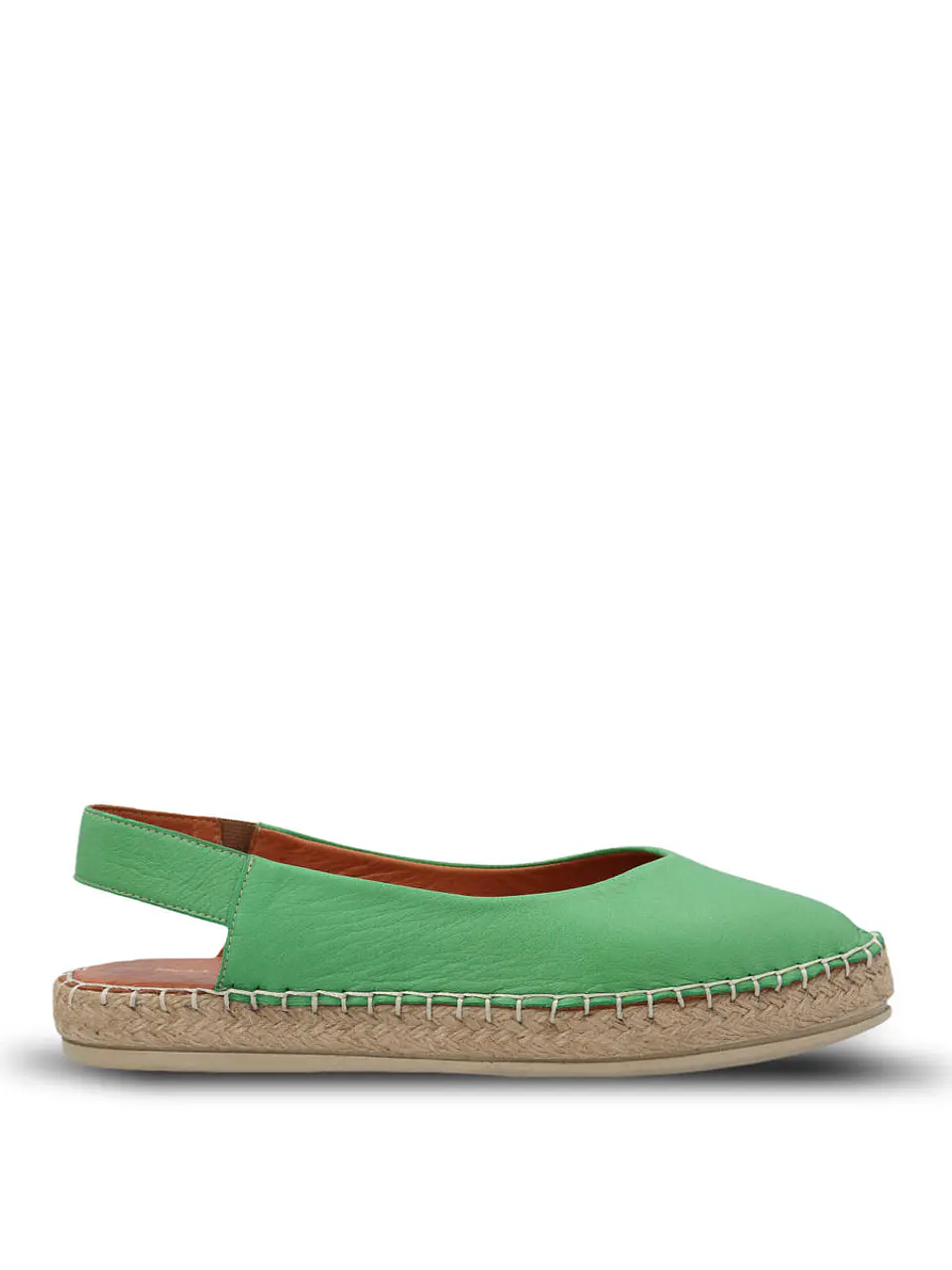 Alpargata Cuero Mujer Teglio Verde 1
