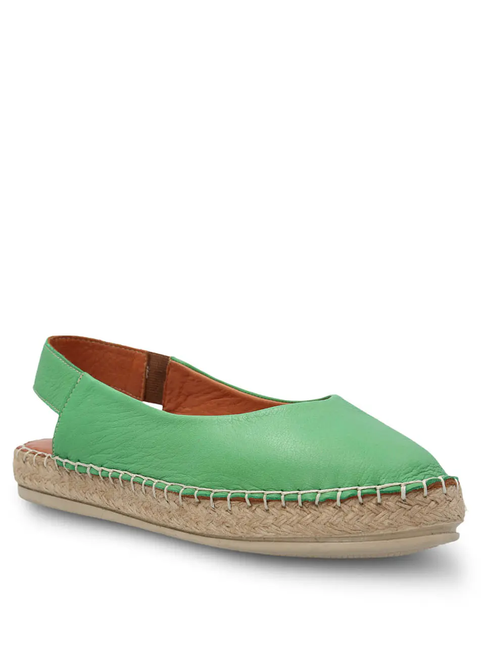 Alpargata Cuero Mujer Teglio Verde 2