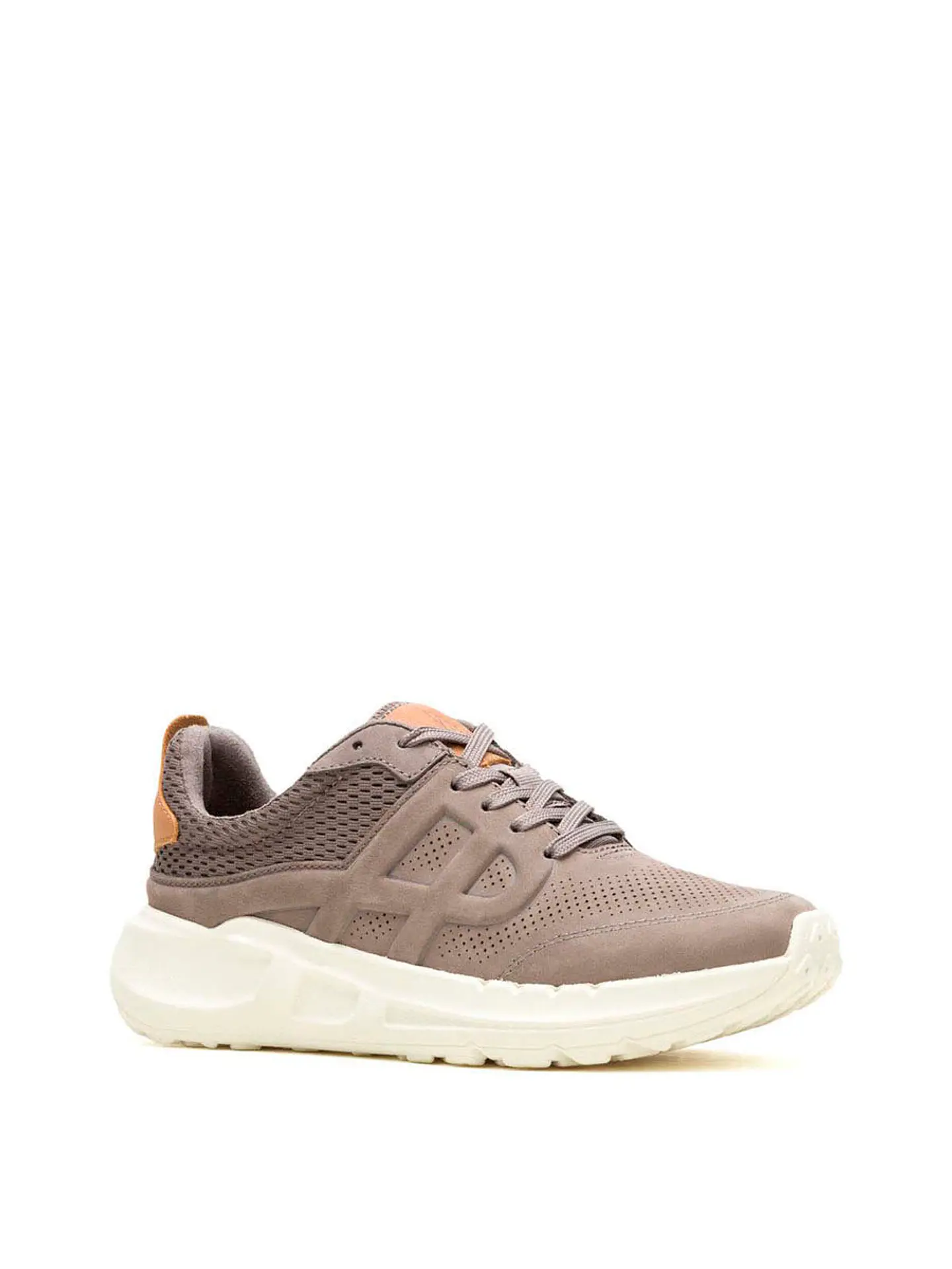 Zapatilla Cuero Mujer Seventy8 Lthr Runner Gris 2