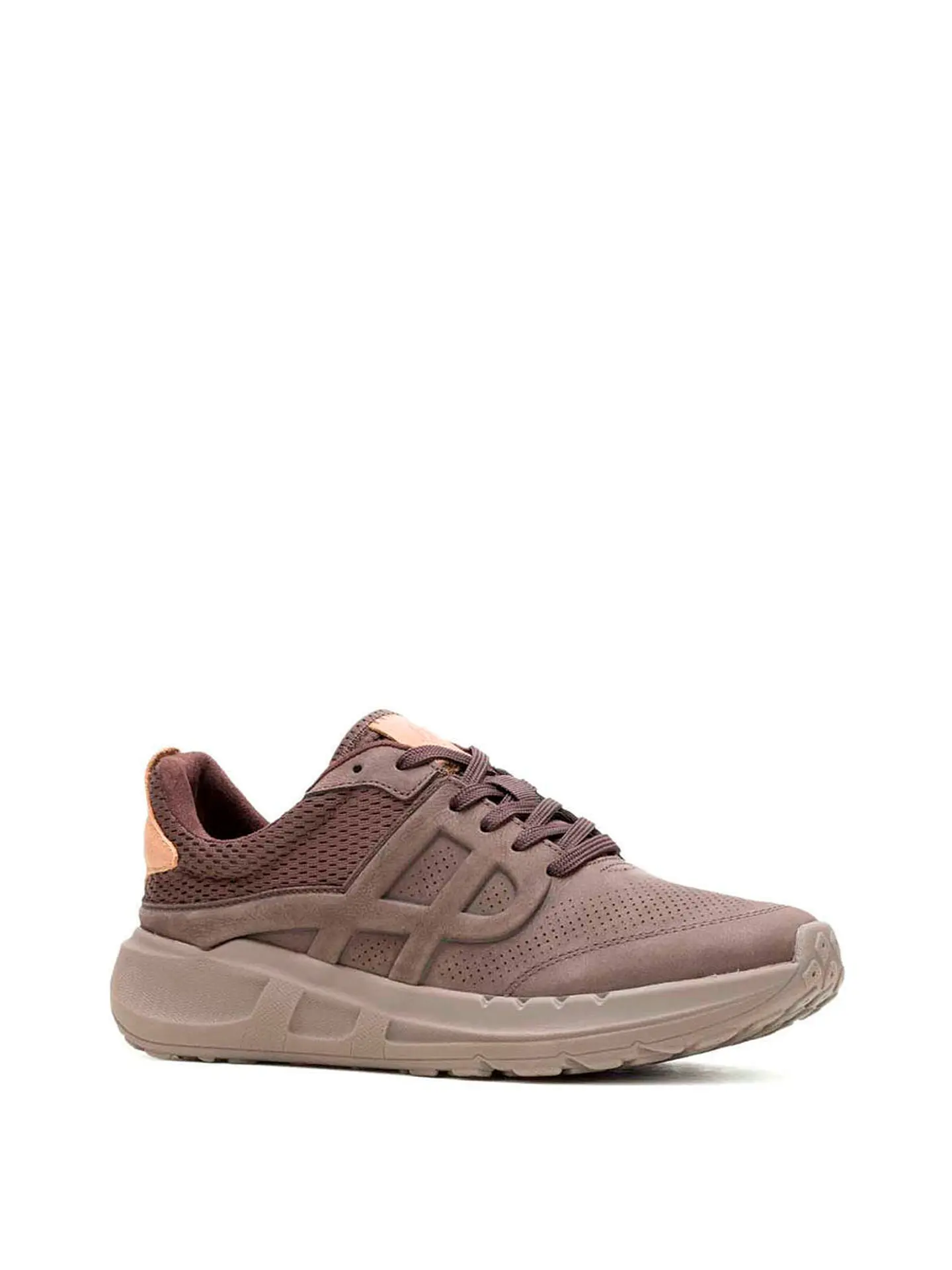Zapatilla Cuero Hombre Seventy8 Lthr Runner Café 2