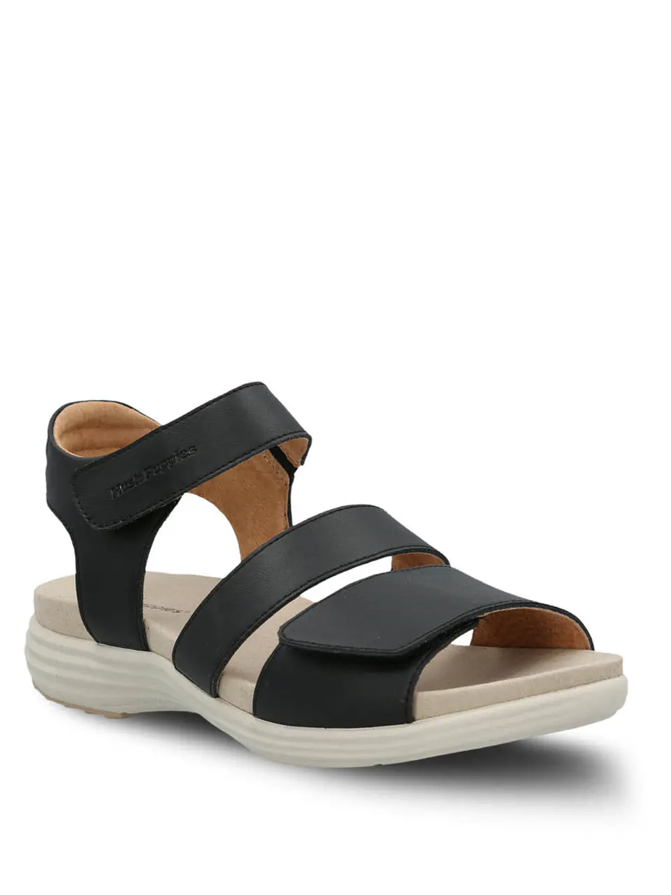 Sandalia Cuero Mujer Lorry Multi Strap Negra 2
