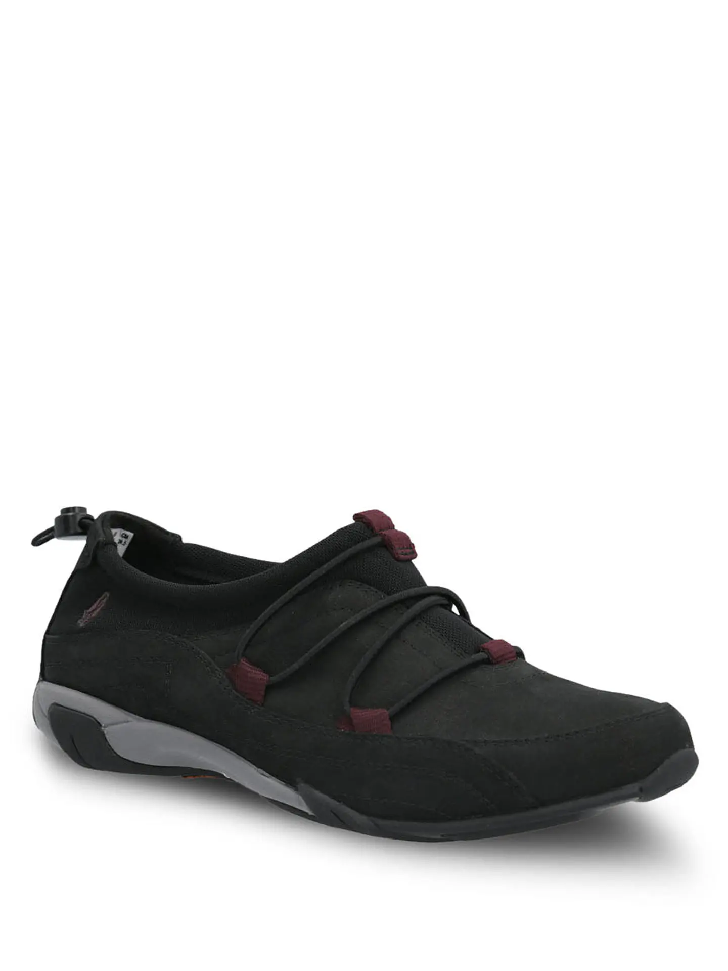 Zapatilla Cuero Mujer Coil Negra 2