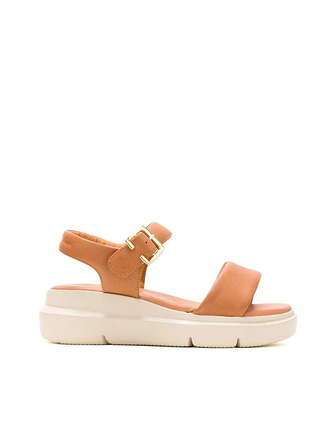 Sandalia Cuero Mujer Uplift Qtr Strap Café