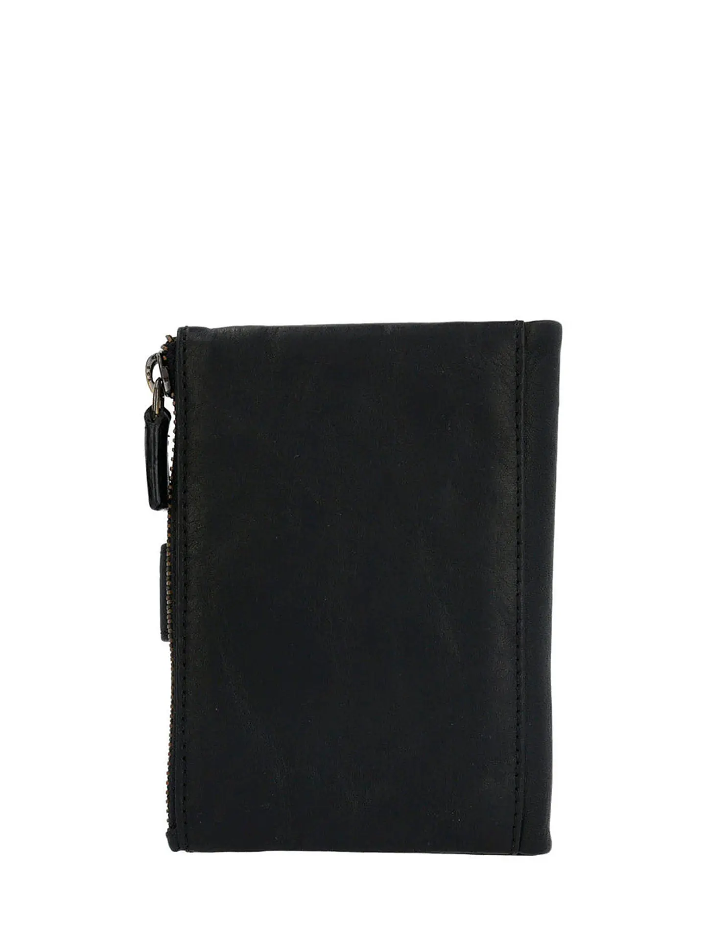 Billetera Cuero Mujer Ty Finney Buckle Negro 2