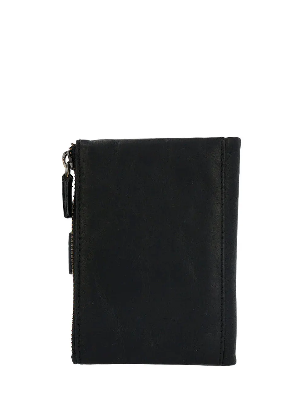 Billetera Cuero Mujer Ty Finney Buckle Negro 2