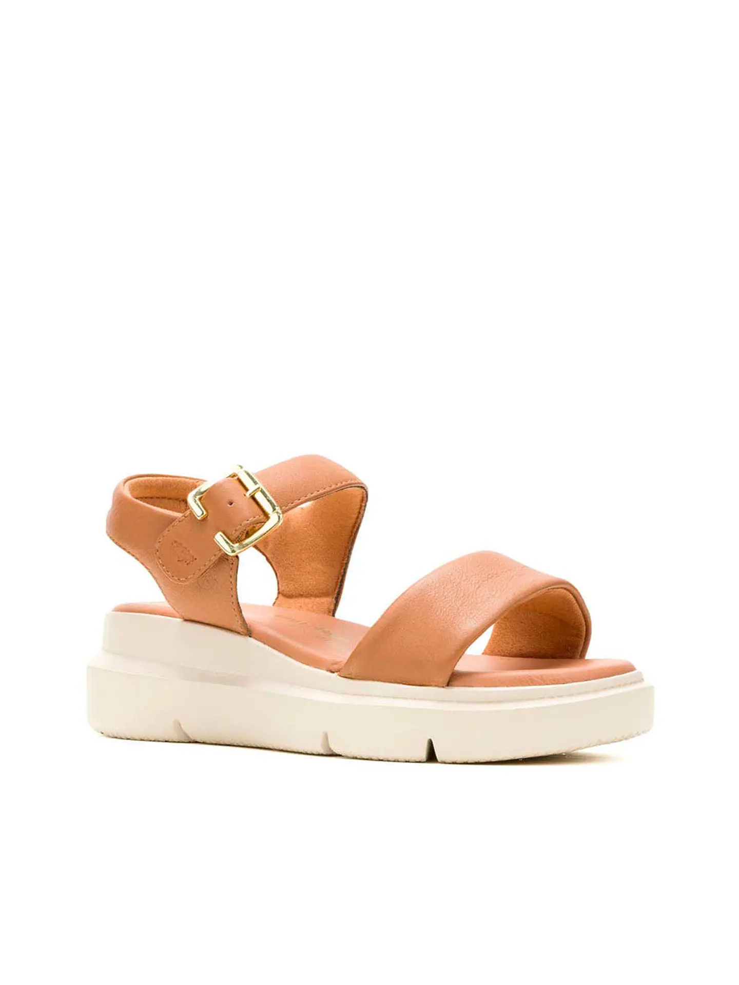 Sandalia Cuero Mujer Uplift Qtr Strap Café 2