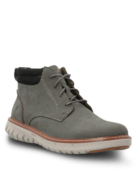 Botin Cuero Smart Lace Boot Gris