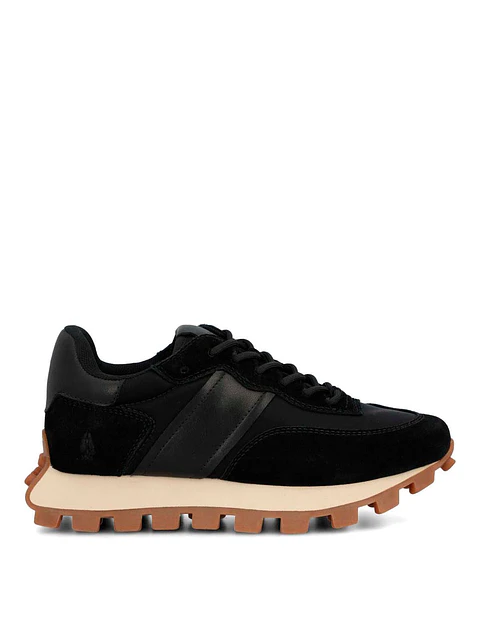 Zapatilla Cuero Mujer Janet Negro