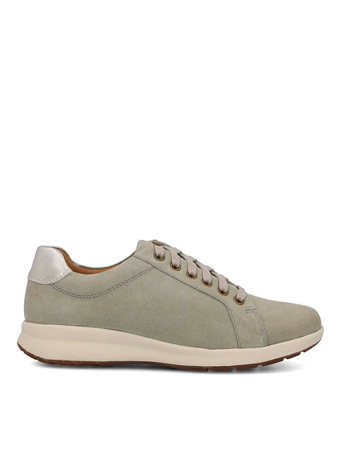 Zapatilla Cuero Mujer Spinal Laceup Gris