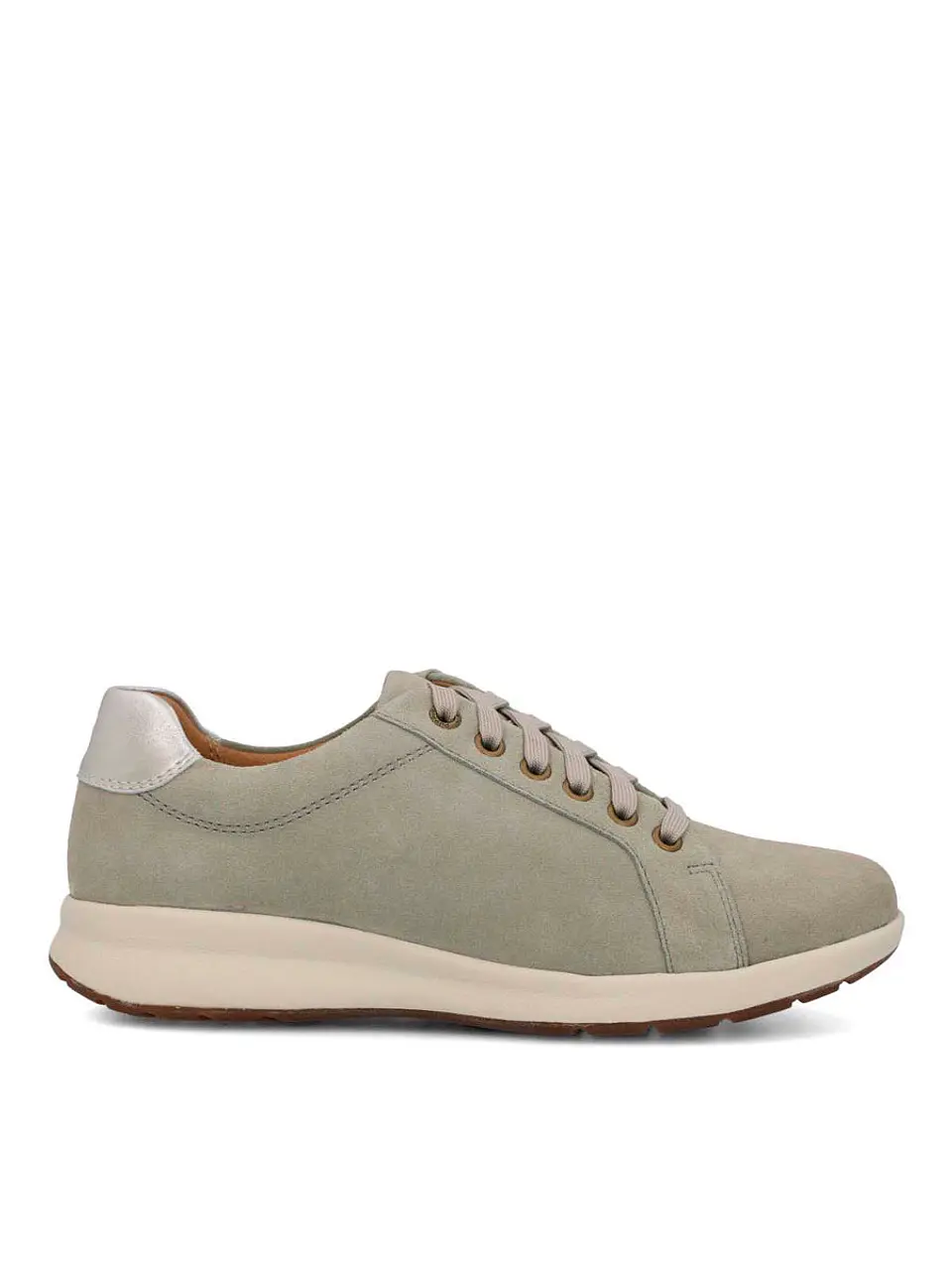 Zapatilla Cuero Mujer Spinal Laceup Gris 1