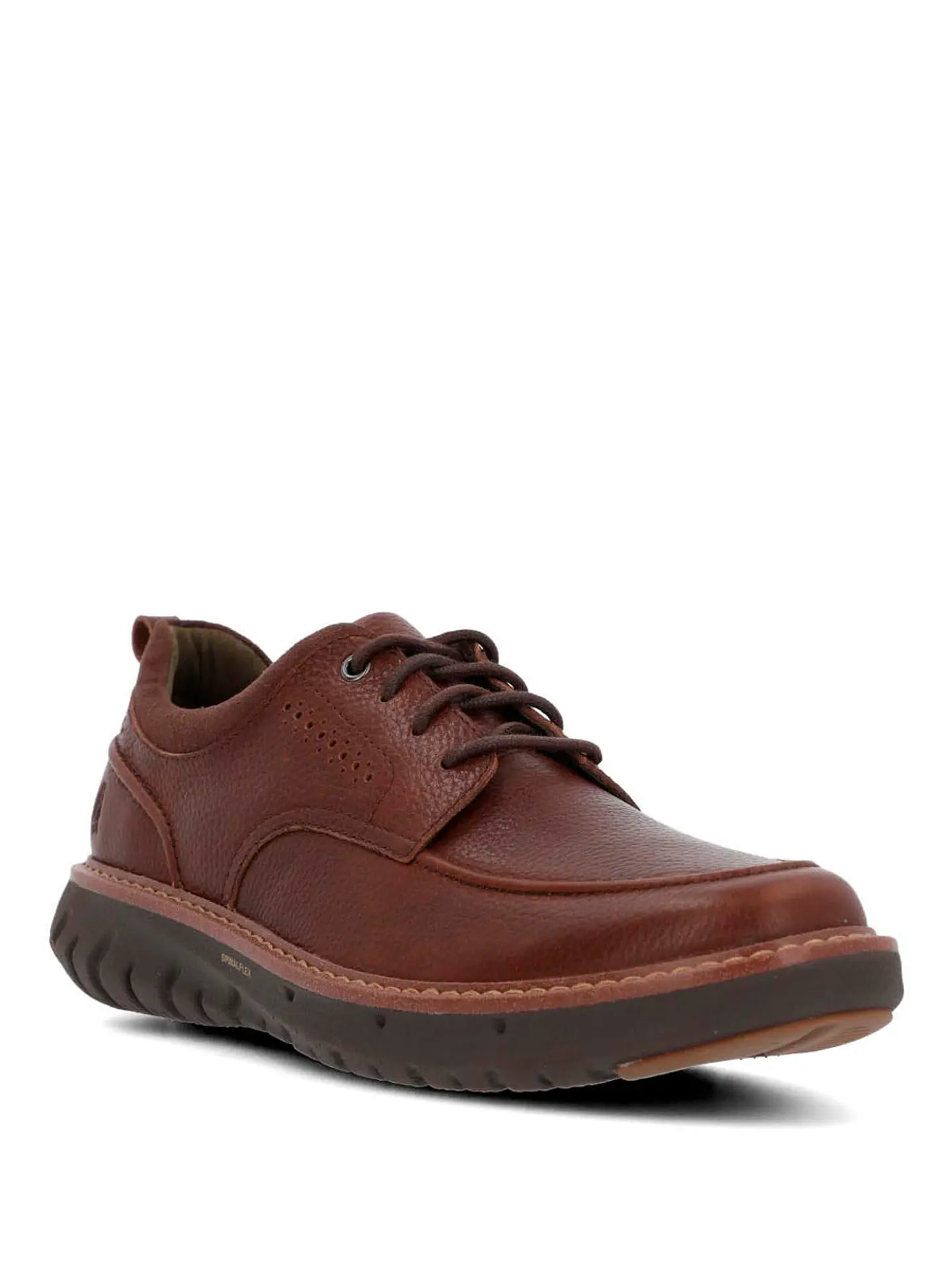 Zapato Cuero Hombre Smart Derby Café 2