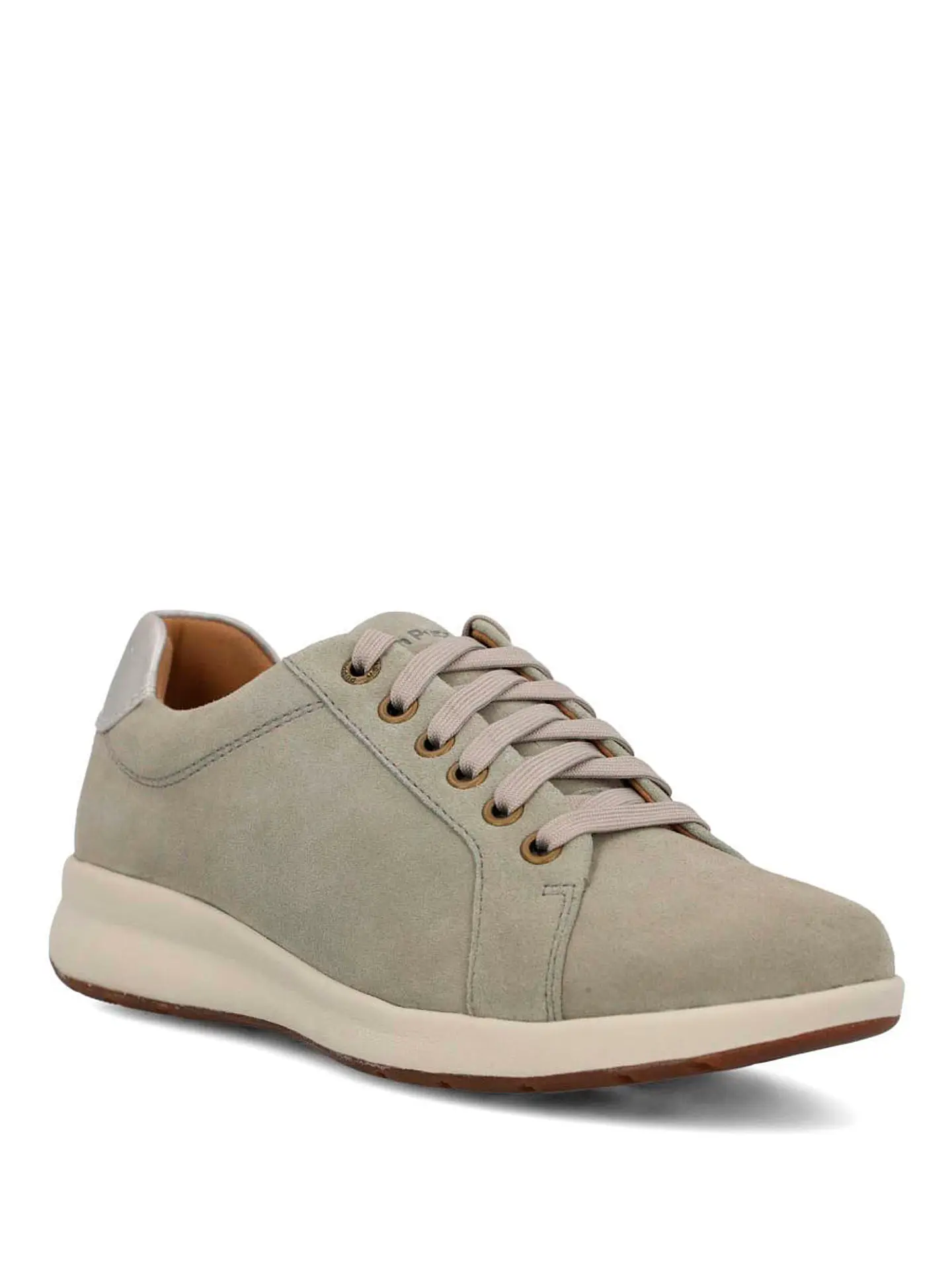 Zapatilla Cuero Mujer Spinal Laceup Gris 2