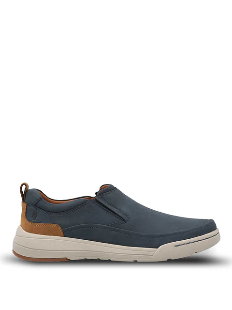Slip On Hombre Cuero Hunt Azul