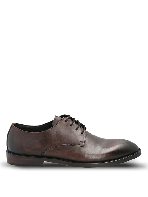Zapato Vestir Cuero Hombre Anola Café Oscuro
