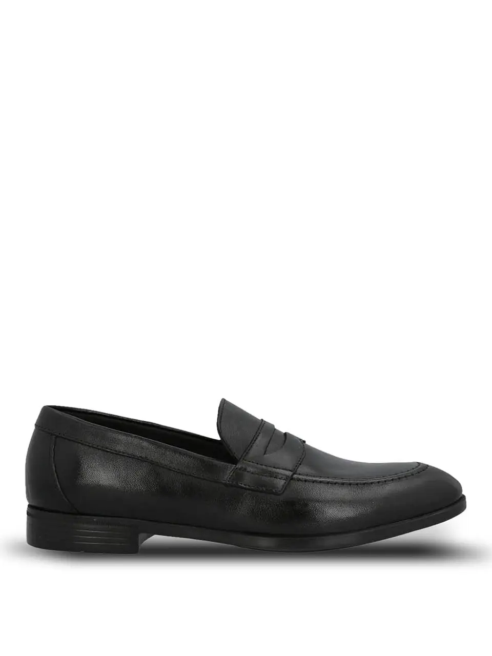 Mocasin Hombre Italiano Cuero Ulivo Negro 1