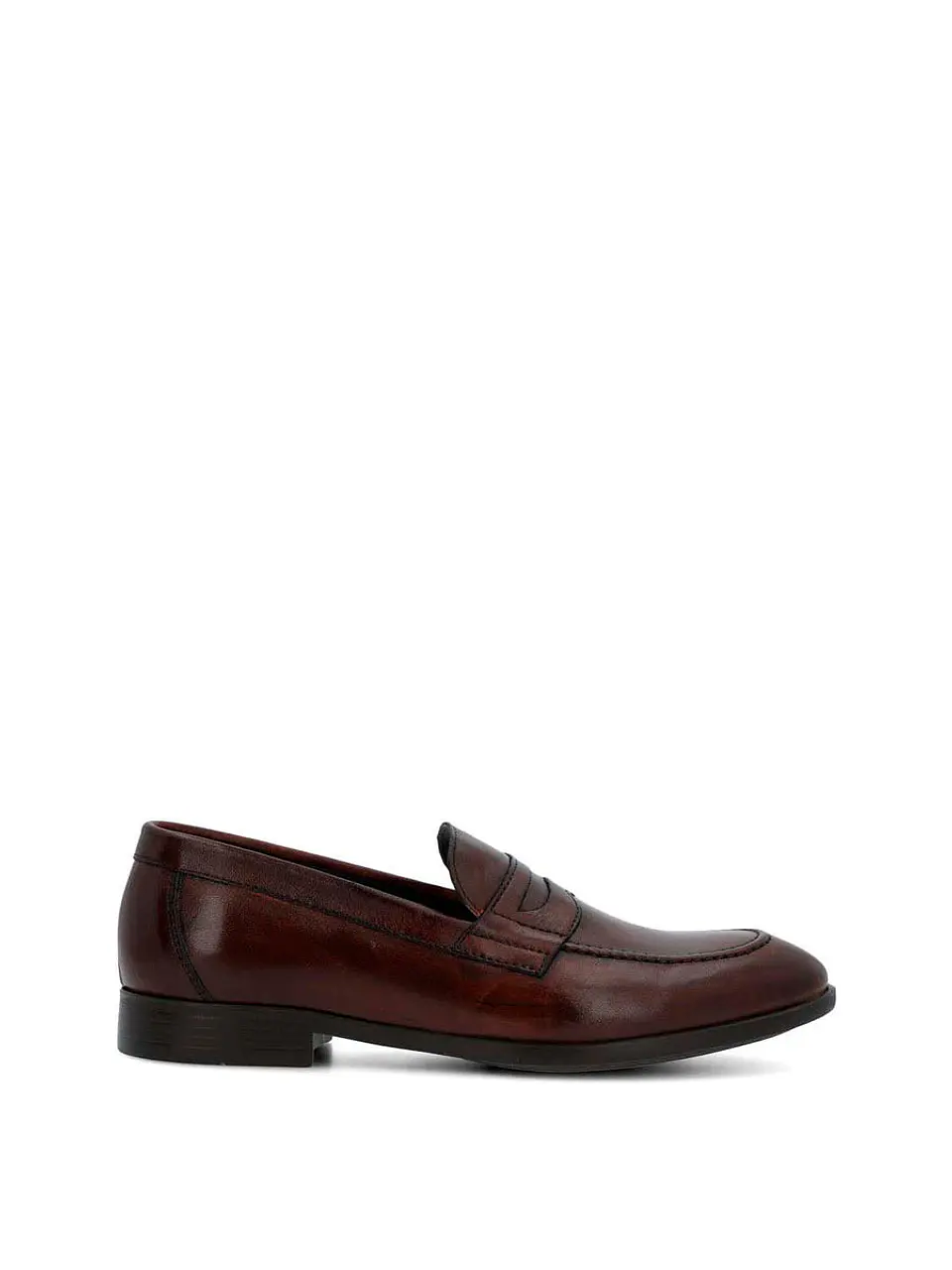 Mocasin Hombre Italiano Cuero Ulivo Café 1