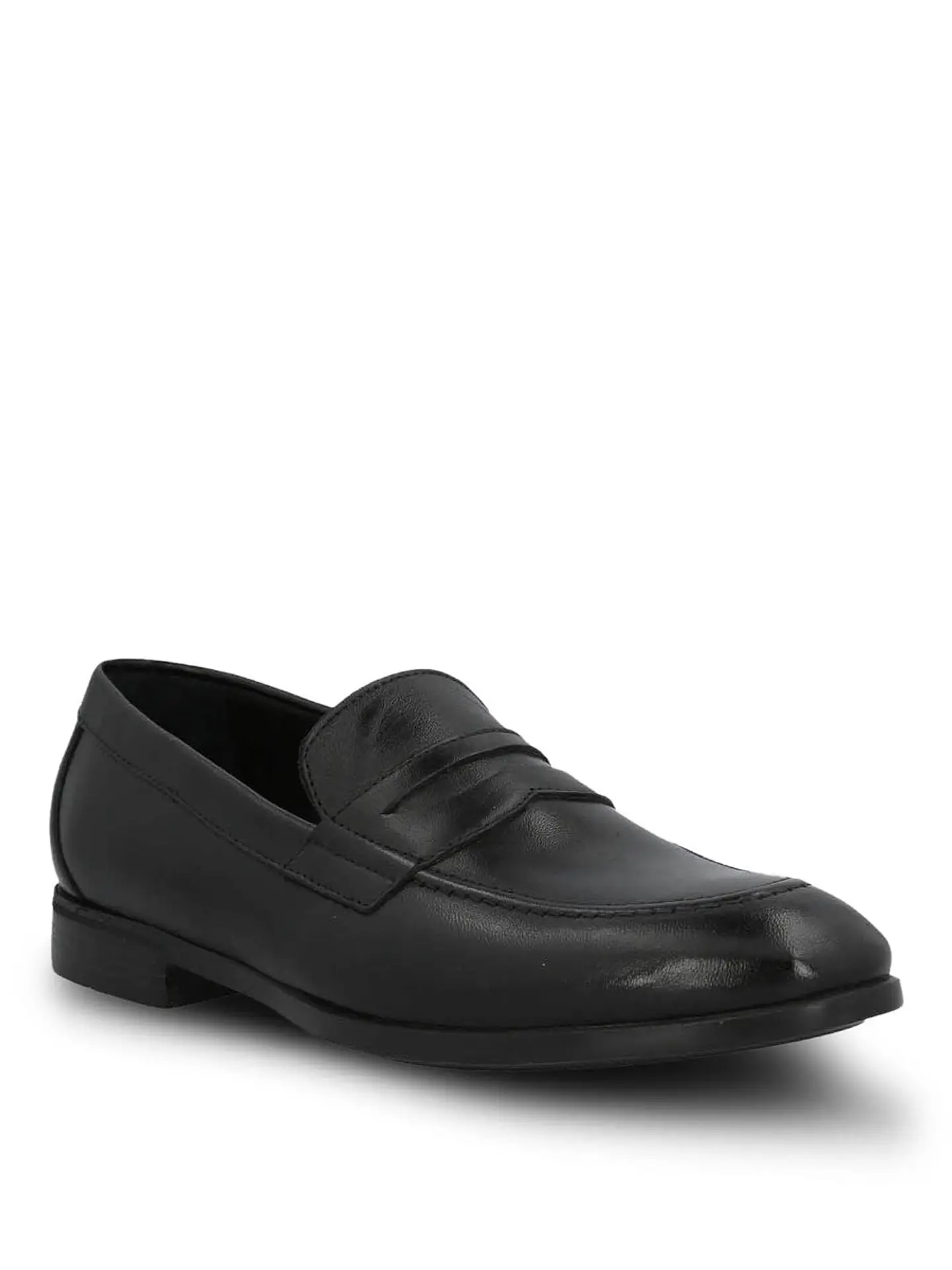 Mocasin Hombre Italiano Cuero Ulivo Negro 2