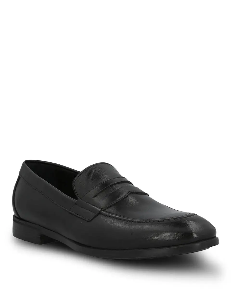Mocasin Hombre Italiano Cuero Ulivo Negro 2